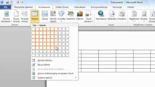 Jak wstawić tabelę w programie Microsoft Word 2010 [upl. by Esorlatsyrc]