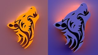 Creating 3D Logo With Any Shape In Photoshop CS6 [upl. by Cnut]