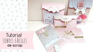 Tutorial sobres fáciles para scrap [upl. by Ebony761]