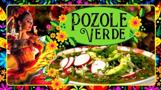 Pozole Verde  Authentic Green Pozole  How to Make Perfect POZOLE  Epic Mexican Food  VIVA MEXICO [upl. by Ilahtan508]