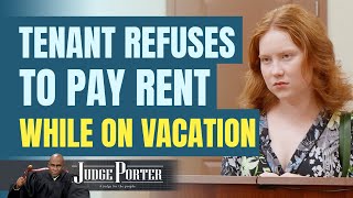 Woman doesnt think she should have to pay rent while on vacation [upl. by Son]