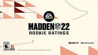 Madden 22  Rookie Ratings Reveal [upl. by Betteanne810]