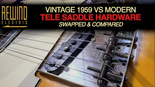 1959 vs Modern Telecaster Saddle Hardware  Audio AB Comparison [upl. by Latsyrhk51]