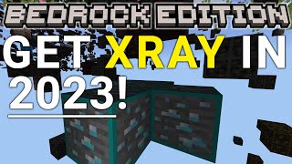 How To Get XRay in Minecraft Bedrock Edition 2023 [upl. by Eronel511]