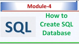 SQL Module 4  How to Create Database in SQL Server 2022  Microsoft SQL Server 2022 [upl. by Sualohcin]