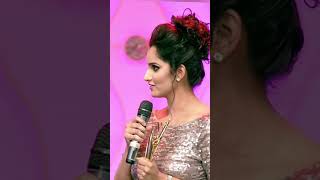 Sania Mirza in Pakistani award show looking so happy virlshorts virlshorts virlshorts [upl. by Teemus]