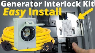 Home Generator Interlock Kit Installation  EASY [upl. by Auberbach270]