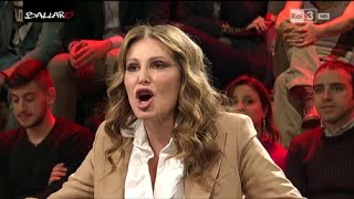 Daniela Santanchè commenta in diretta lassoluzione di Berlusconi  Ballarò 10032015 [upl. by Eyk]