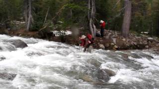 Fording Return Creek PCT thruhike 2011 [upl. by Qifar609]