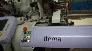 Electronic Jacquard loom Machine working on Itemajacquard machineterry towel loom [upl. by Ttesil]