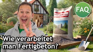 Wie wird Fertigbeton für Betonfundamente verarbeitet 2 einfache amp schnelle Methoden  FAQ ☀️ Pina [upl. by Mashe441]