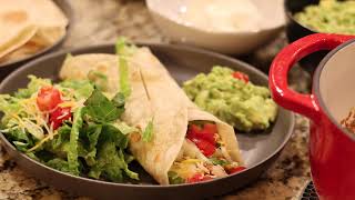 Easy Beef amp Bean BURRITOS Recipe [upl. by Hedve284]