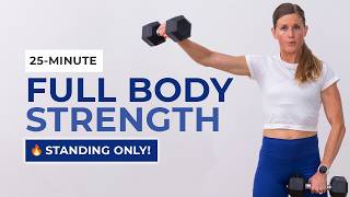 25Minute At Home Full Body Workout No Repeats All Standing [upl. by Girard]