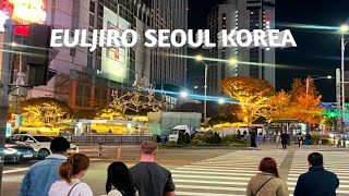 KOREA VLOG Walking Around Euljiro 1 ga Station Seoul Korea  Seoul Walking Trip [upl. by Inwat]