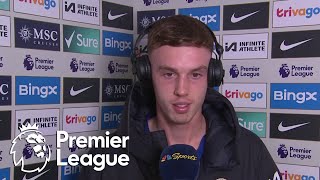 Cole Palmer reacts to Chelseas 60 win v Everton  Premier League  NBC Sports [upl. by Ahsekar]