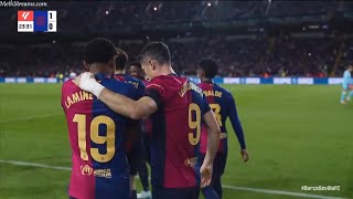 LEWANDOWSKI GOAL  BARCELONA VS SEVILLA  LA LIGA [upl. by Chappell]