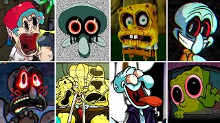 New Mistful Crimson Morning in FNF  Friday Night Funkin Squidward Spongebob [upl. by Eat]