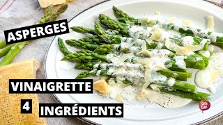 ASPERGES VINAIGRETTE 4 INGRÉDIENTS 🥗 asperges simple et rapide [upl. by Holt]