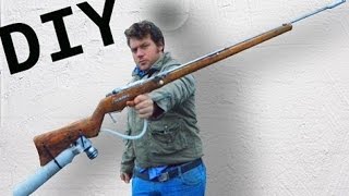 Home Made Air Rifle Complete TUTORIAL and QEV valve [upl. by O'Reilly887]