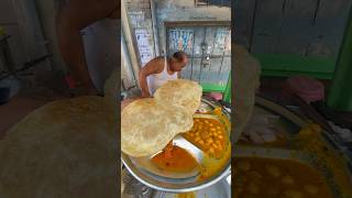 tasty छोले भटूरे 30₹ में 😋❤️  hardworking uncle selling breakfast shorts trending viral [upl. by Ihp]