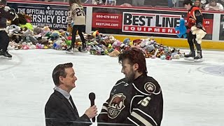 Hershey Bears Teddy bear toss 2024 [upl. by Eachern]