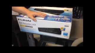 Unboxing  FUNAI DVDVCR Combo DVD Recorder [upl. by Yddet]