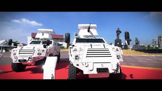 Handover ceremony Thai armored vehicle First Win 4x4 to Royal Bhutan Army February 19 2021 [upl. by Kcirde738]