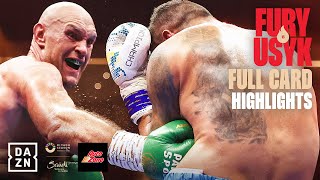 NONSTOP KNOCKDOWNS  Tyson Fury vs Oleksandr Usyk Full Card Highlights Ring of Fire [upl. by Nottirb]