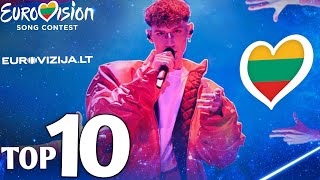 EurovizijaLT 2024  My Top 10 Lithuania 🇱🇹 Eurovision 2024 [upl. by Dnomar]