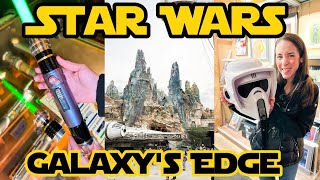 STAR WARS GALAXYS EDGE New Merch Tour December 2023  Hollywood Studios  Walt Disney World [upl. by Nodal868]