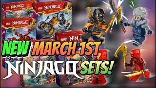 New Ninjago March 1st Sets OFFICIALLY Revealed [upl. by Eninaej]