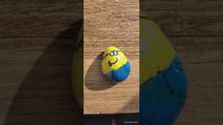 MinionstonepaintingMinionstonepaintingyoutubeshortsshorts [upl. by Lunette]