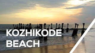 Kozhikode Beach  a favourite haunt of sunset viewers [upl. by Florella]