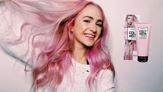 LETTING MY BFF DYE MY HAIR PASTEL PINK L’Oreal Colorista [upl. by Yemaj]