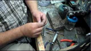 Basic Silver Smithing Making a bezel style ring Part 3 [upl. by Niletac30]