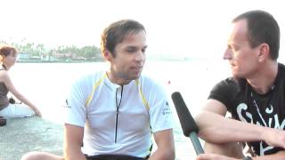 Ironman Hawaii 2011 Interview mit Normann Stadler am Pier [upl. by Dralliw402]