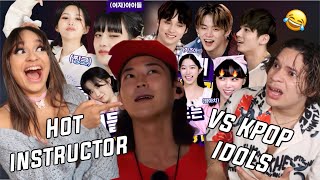 Silence of Idol is my new OBSESSION Waleska amp Efra react to Hot Instructor vs Kpop Idols [upl. by Guntar]