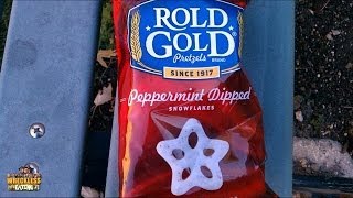 WE Shorts  Rold Gold Peppermint Dipped Snowflakes Pretzels [upl. by Yecniuq]