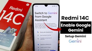 Enable Google Gemini In Redmi 14C  Setup Gemini [upl. by Araec883]