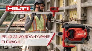 NOWY LASER Rotacyjny  Wyrównywanie elewacji w pionie za pomocą PR 4022 Hilti [upl. by Quinn]