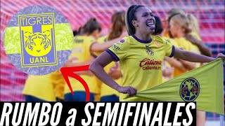 CLUB AMÉRICA femenil DERROTA De nuevo a CHIVAS TIGRES próximo RIVAL en SEMIFINALES LIGA MX [upl. by Sheeb]