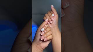 SHEIN press on Nail Tutorial🌸 nails vlog pressonnails diy capcut tutorial [upl. by Moclam]