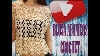 BLUSA ABANICOS A CROCHEThttpsmxfarmasicommiluvertizregisterbeautyinfluencer [upl. by Gehlbach]