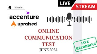 Accenture Upraised Communication Assessment Test June2024  Live Recorded Exam [upl. by Hinch881]