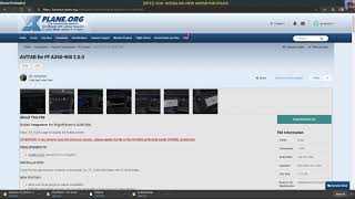 XP11 VOD INSTALLING NEW AVITAB FOR FFA350 ENGLISH [upl. by Publea]