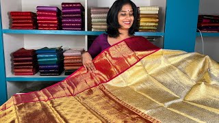 Pure Kanchipuram SareesTraditional amp Bridal Collection [upl. by Myrna494]