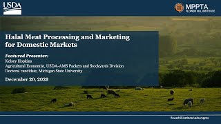 Halal Meat Processing for Domestic Markets Webinar [upl. by Aleb]