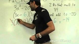 Algebra 2  Factoring Trinomials  Berry Method [upl. by Stephie]