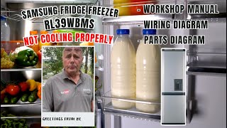 Samsung RL39WBMS Fridge Freezer Refrigerator Not Cooling [upl. by Jacklin271]