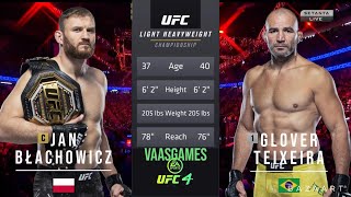 JAN BLACHOWICHZ VS GLOVER TEIXEIRA FULL FIGHT UFC 267 [upl. by Evered493]